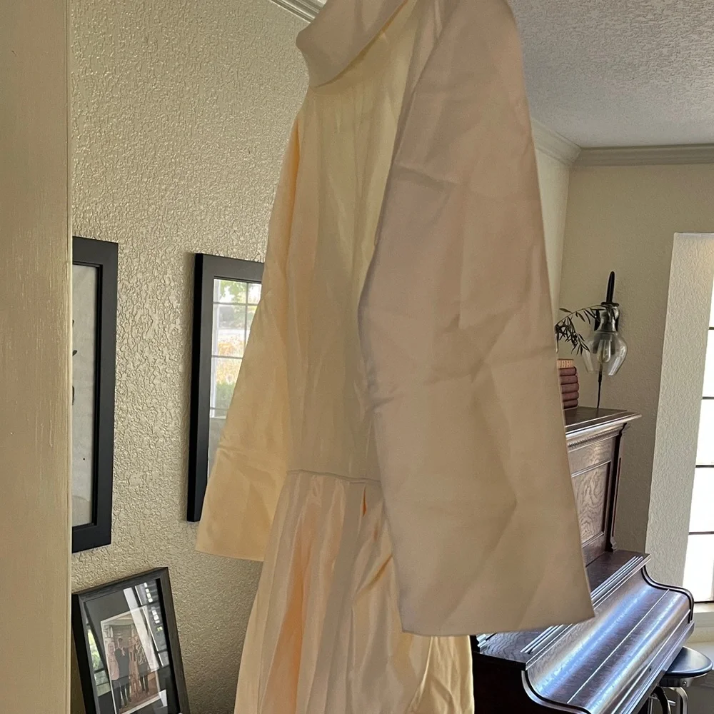 Unique Vintage Ivory Bow Detail Dress - Picture 6 of 9
